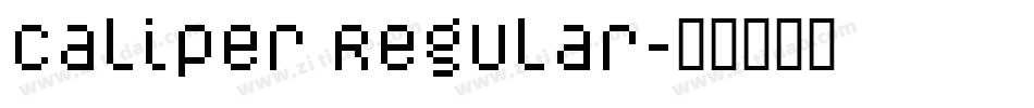 Caliper Regular字体转换